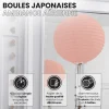 Lot de 12 Boules Japonaises Pêche 30 cm