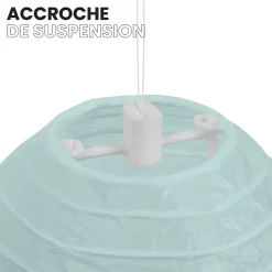 Lot de 12 Boules Japonaises Aquamarine 10 cm