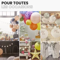 Lot de 12 Boules Japonaises Pêche 10 cm