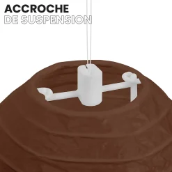 Lot de 12 Boules Japonaises Chocolat 10 cm