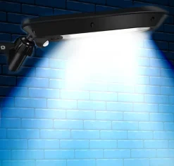 Lot de 4 Eclairage Solaire LED à Détection de mouvement Orientable et Mural