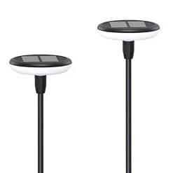 Lot de 2 Eclairages LED 35 lm Solaire à planter Idéal illumination de composition florale