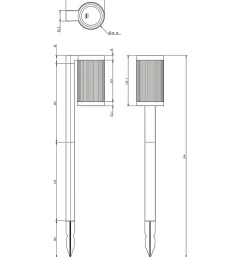 Lot de 4 Eclairages LED 25 lm Solaire à planter Idéal éclairage Allée et chemin