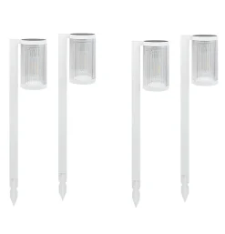 Lot de 4 Eclairages LED 25 lm Solaire à planter Idéal éclairage Allée et chemin