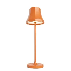 Lot de 2 lampes de table rétro orange rechargeables IP44 - Granny