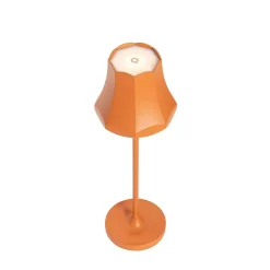 Lot de 2 lampes de table rétro orange rechargeables IP44 - Granny