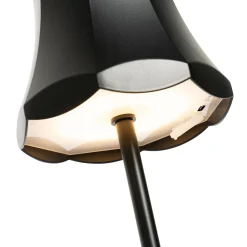 Lot de 2 lampes de table rétro noires rechargeables IP44 - Granny