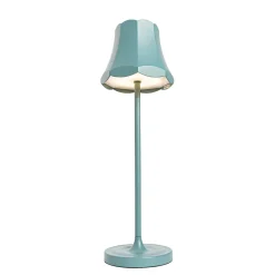 Lot de 2 lampes de table rétro bleu minéral rechargeables IP44 - Granny