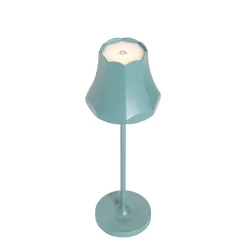 Lot de 2 lampes de table rétro bleu minéral rechargeables IP44 - Granny