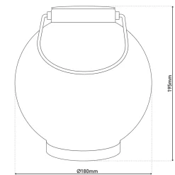 Lot de 2 lampes LED décoratives solaires D: 18 cm Décoration extérieure en métal argenté avec LED intégrées