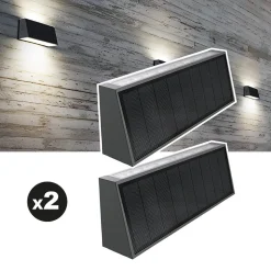 Lot de 2 lampes solaires EZIlight Solar Wall S31