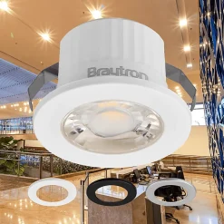 Lot de 10 mini spots LED rond 3 couleurs 3W 3000K IP54