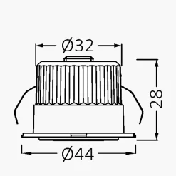 Lot de 10 mini spots LED rond 3 couleurs 3W 3000K IP54