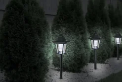 Lot de 3 piques/appliques solaires LED 2 en 1