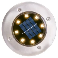 Lot de 6 piquets de terre solaires LED KIAN extérieur métal plastique acier nu avec LED intégrée