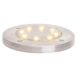 Lot de 6 piquets de terre solaires LED KIAN extérieur métal plastique acier nu avec LED intégrée