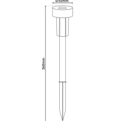 Lot de 16 piquets de terre solaires à LED
