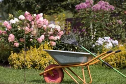 Lot de 2 piquets de terre LED décoratifs solaires GITTI extérieur métal plastique laiton vieilli LED intégrée H 76,5cm