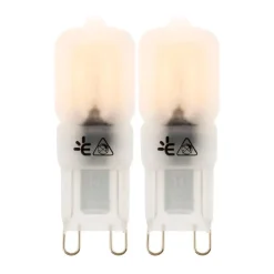 Lot de 2 pépite LED Pépite 2,5W G9 200lm 3000K - Elexity