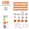 Lot de 3 Spot Encastrable Led Downlight Panel Extra plat 12w Blanc Froid 6000k, Diamètre : 168mm