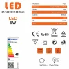 Lot de 10 Spot Encastrable Led Downlight Panel Extra plat 6w Blanc Froid 6000k, Diamètre 120mm