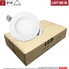 Lot de 50 Spot Encastrable Led Downlight Panel Extra plat 5w Blanc Neutre 4000k