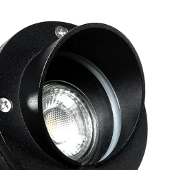 Lot de 3 spots de jardin noirs avec cordon et prise IP65 - Done