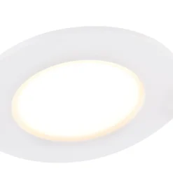 Lot de 6 spots encastrés blancs avec LED à intensité variable 3 niveaux IP65 - Blanca