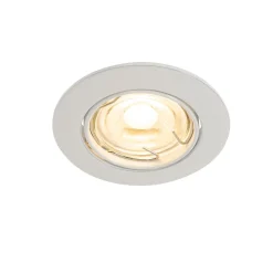 Lot de 6 spots encastrés blancs GU10 35 mm - Edu