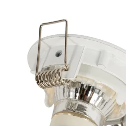 Lot de 6 spots encastrés blancs GU10 35 mm - Edu