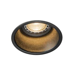 Lot de 6 spots encastrés modernes noirs - Dept