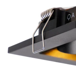 Lot de 6 spots encastrés modernes noirs orientables - Qure