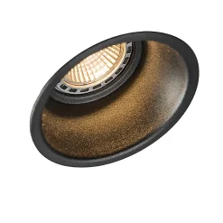 Lot de 12 spots encastrés modernes noirs - Dept