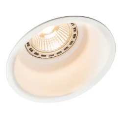 Lot de 6 spots encastrés modernes blancs - Dept