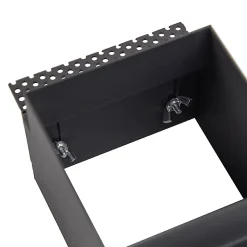 Lot de 6 spots encastrés noirs GU10 AR70 sans bordure - Oneon