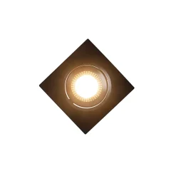 Lot de 3 spots encastrés noirs avec LED à intensité variable 3 niveaux - Miu