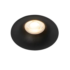 Lot de 6 spots encastrés noirs GU10 50 mm - Gijs