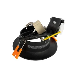 Lot de 6 spots encastrés noirs GU10 50 mm - Gijs