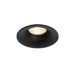 Lot de 6 spots encastrés noirs GU10 50 mm - Gijs