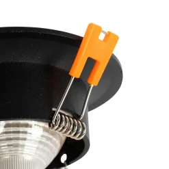 Lot de 6 spots encastrés noirs GU10 50 mm - Gijs