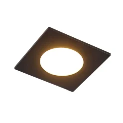 Lot de 6 spots encastrés noirs avec LED à intensité variable 3 niveaux IP65 - Simply
