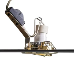 Lot de 10 spots encastrés orientables dorés - Edu