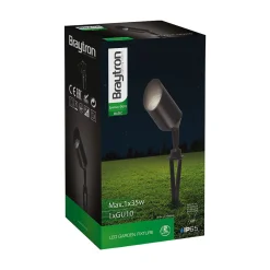 Lot de 5 spots jardin orientables GU10 35W IP65 Noir