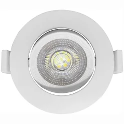 Lot de 5 Spots LED encastrables rond blanc 5W IP20 6500K