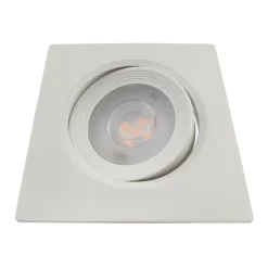 Lot de 10 Spots LED encastrables carré blanc 5W IP20 4000K