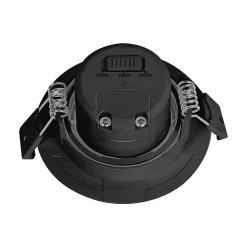 Lot de 5 spots LED encastrables 3en1 rond noir 7W IP20