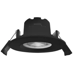 Lot de 50 spots LED encastrables étanches 3en1 rond noir 7W IP54