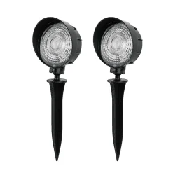 Lot de 2 Spots LED extérieur à piquer Spot de jardin blanc neutre IP65 lumière de jardin