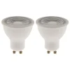 Lot de 2 spots LED GU10 5W - Blanc neutre - 400lm 6500K - Zenitech
