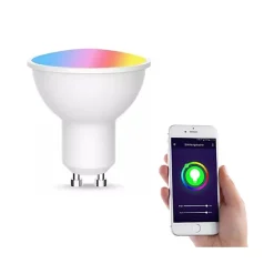Lot de 2 x Ampoule GU10 LED connectée RVB 4,8W 380 lm